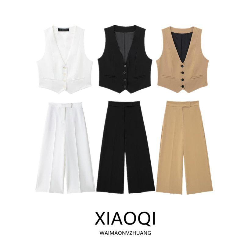 Women's Fashion Style Fall Lapels High Waist Pants Suit