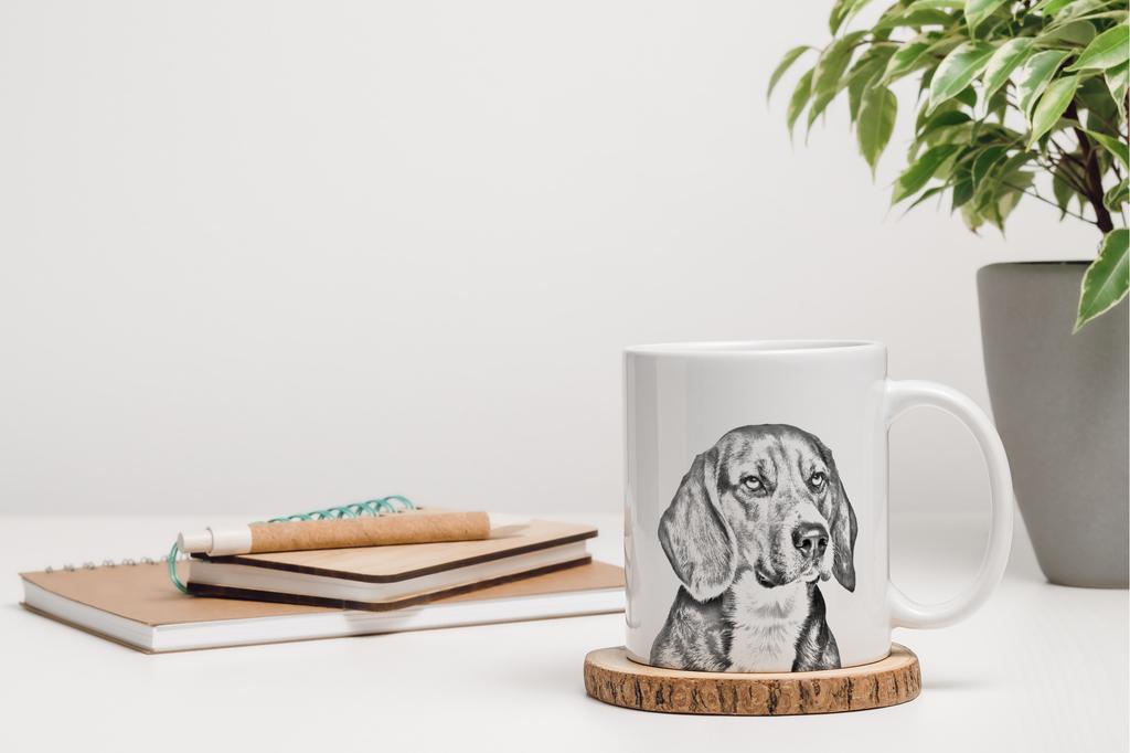 Beagle - Cup with a Dog, Personalized Cup with a Print, a Classic Gift for Everyone from the Art-Dog Brand