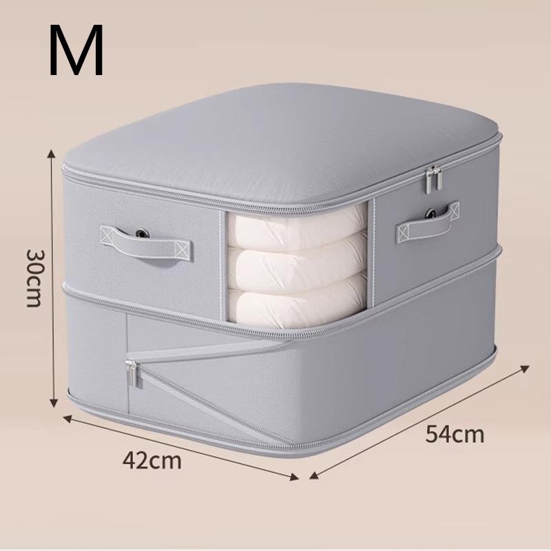 

Large Capacity Quilt and Blanket Storage Bag Transparent Vacuum Compression Organizer with Zipper Ideal for Clothes and Bedding