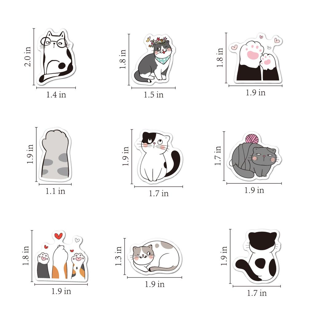 Cat Stickers 100 Mobile Phone Water Cup Computer Notebook Decoration Waterproof Cute Cat Stickers