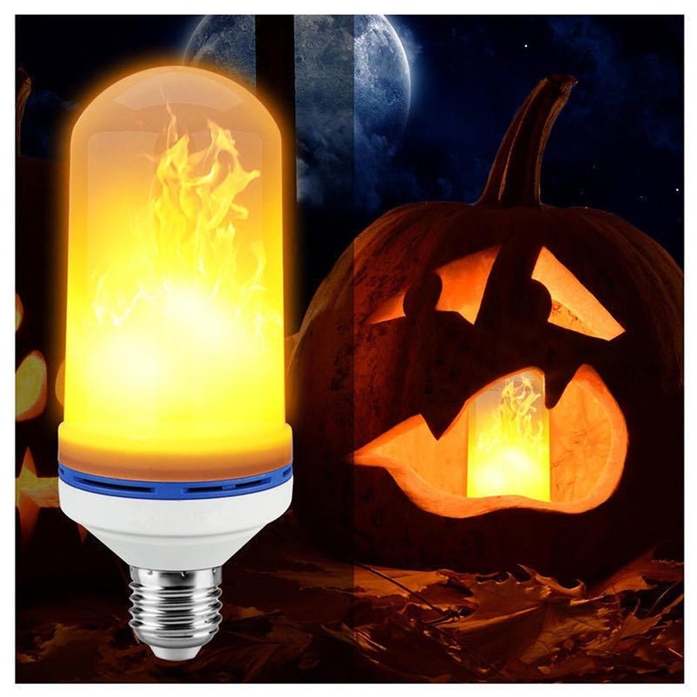 2pcs LED Simulation Realistic Flame Lamp Christmas Bar KTV Atmosphere Lamp