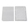 10pcs Tissue Culture Plate 96 Well Clear Polystyrene Cell Growth Culture Plate with Plastic Lid for Laboratory