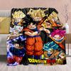 Coperta in Flanella Anime Dragon Ball - Morbida Calda Perfetta per Divano, Biancheria da Letto Campeggio Viaggio Ufficio Decorazione Casa -QJY