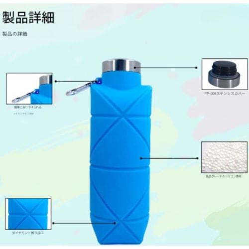 Ladfrol Eco-Friendly Water Bottles, 2-Pack, Foldable, Large Capacity, Silicone, Portable, Leak-Proof, Suitable for Hiking, Waterproof, Heat-Resistant,