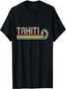 Souvenir Tahiti Insel Surferkleidung 70er 80er Retro Tahiti T-Shirt