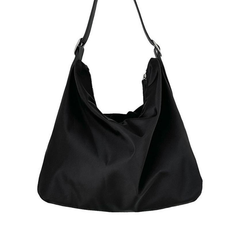 New Shoulder Bag Large Capacity Niche Design Sense College Student Tote Bag Class Commute Leisure Nylon Bag