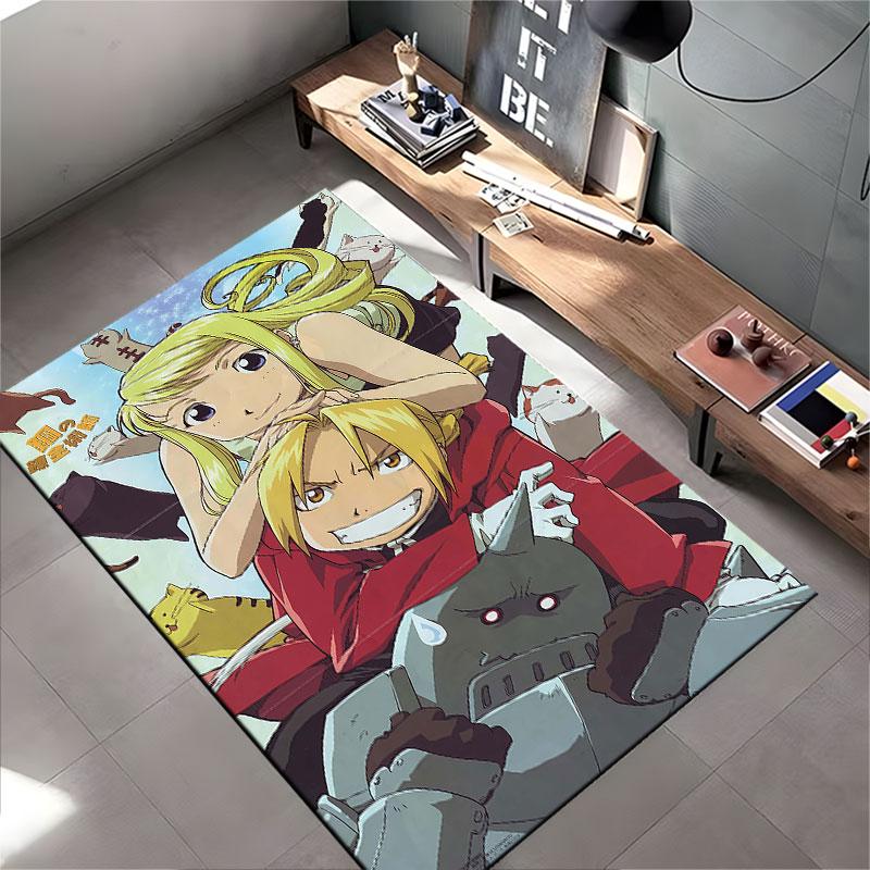 Anime Characters with Cats suitable as a non-slip mat for the living room or bedroom sofa
