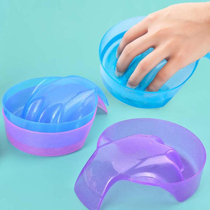 Nail Art Hand Wash Remover Soak Bowl Diy Salon Spa Bath Palm Rest Nail Supplies