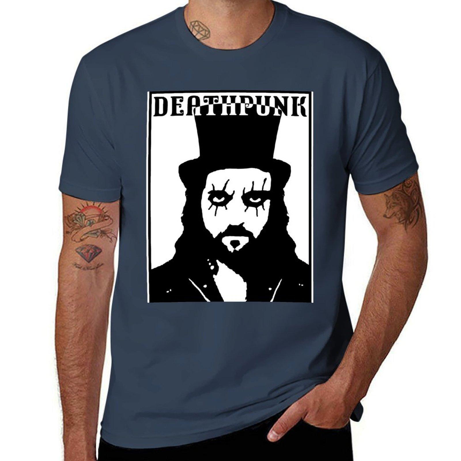 

DEATHPUNK Tshirt vintage summer tops quick drying clothes for men S