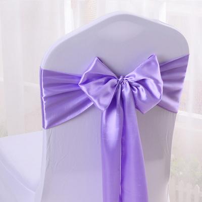 10 Pcs Satin Chair Sashes Ties Wedding Banquet Party Event Decoration Chair Bows, 17x275cm