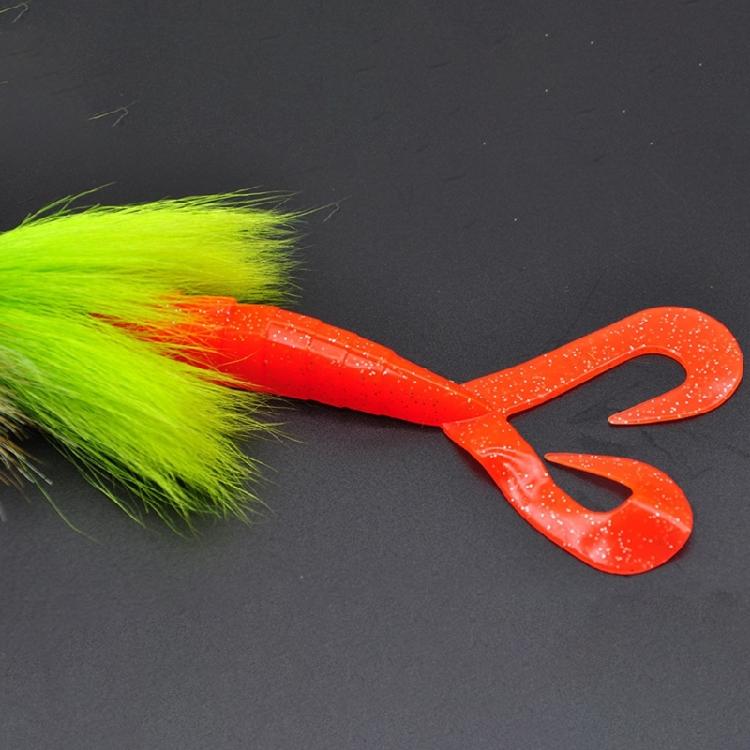 Tear Resistant Fishing Baits Realistic Appearance Soft Lures with Furry Exterior Strong Construction For Extended Use