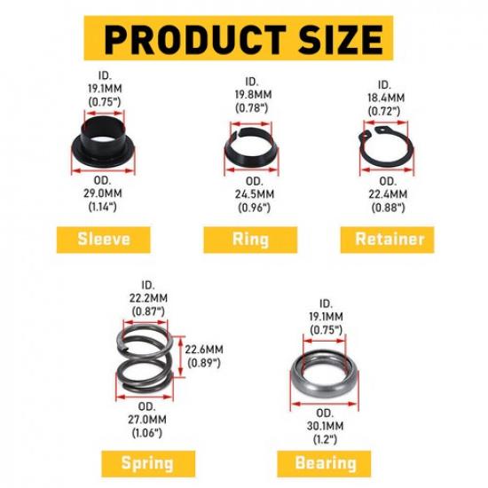 Steering Column Upper Kit Bearing Assembly For 1992-2007 Ford F-450 Super Duty