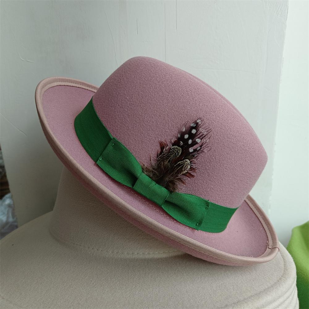 The Derby Hat Bowler Hat Fedora For Women And Men Party Hat Men Hat For Winter Elastic Band Felt Hat Jazz Church Hat