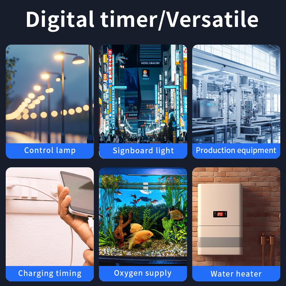 Digital Timer Switch Timer Socket Weekly Programmable Electronic Digital LCD Display 220V 10A Programmable Charging Timer