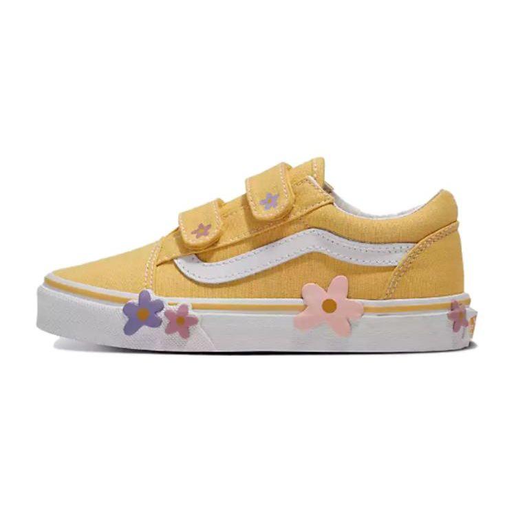 Vans Durable Non-Slip Low-Top Kids Skate Shoes Kids Sneaker Yellow VN000CPXYLW