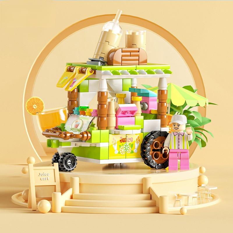 Compatible With Lego Building Block Mini City Building Street View Children'S Educational Enlightenment Assembled Toys Institutional Gifts