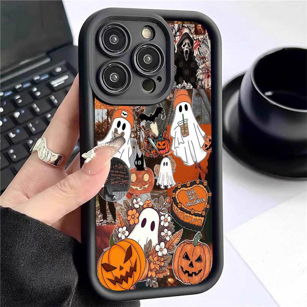 Groovy Black Pumpkin iPhone Case for Models 15-17 Pro Max