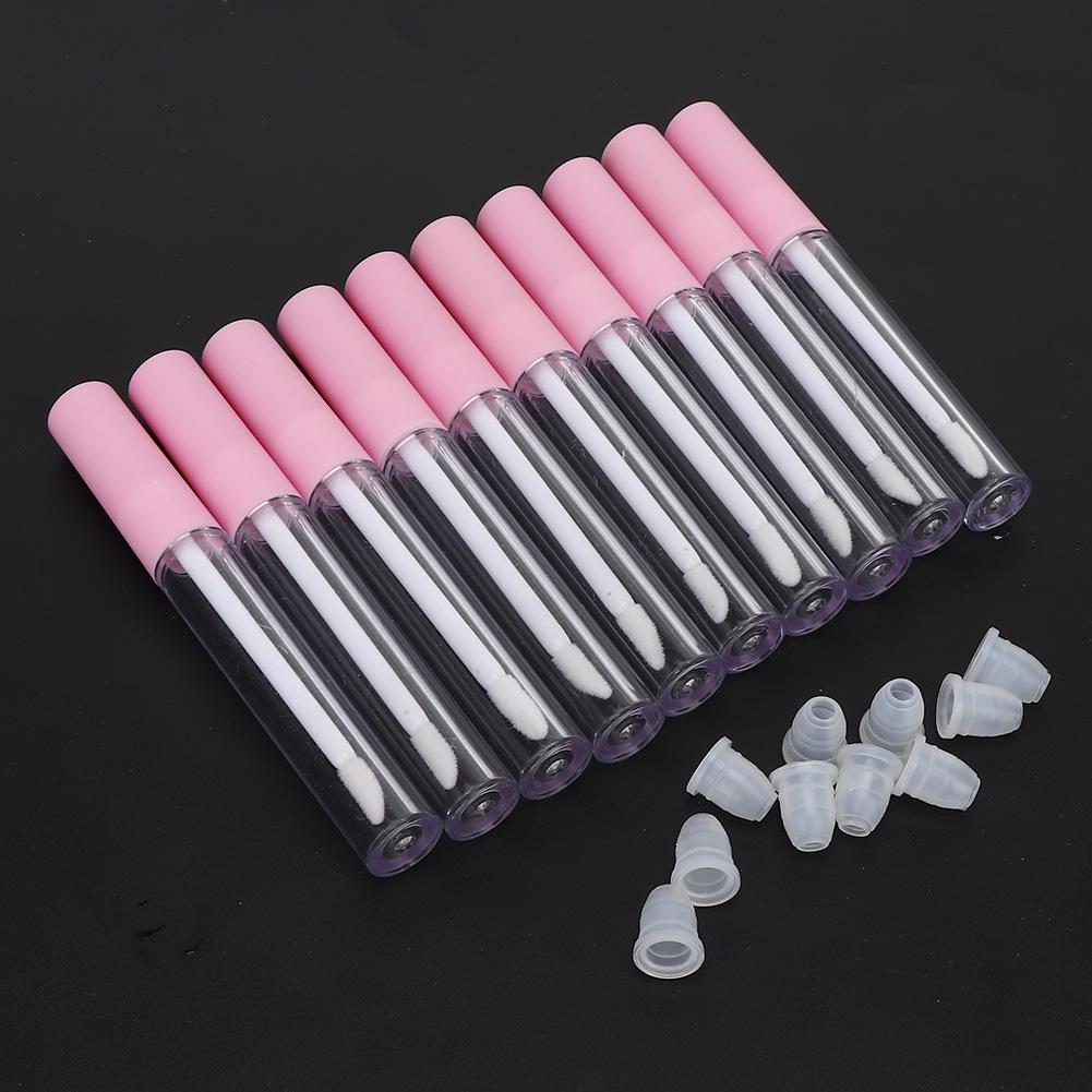 10pcs Refillable Lip Gloss Bottle   Empty Lip Balm Tube Container Makeup Tool Accessory (2.5ml/pc)