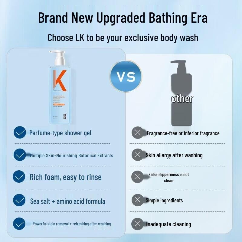 LK Natural Sea Salt Amino Acid Exfoliating Body Wash