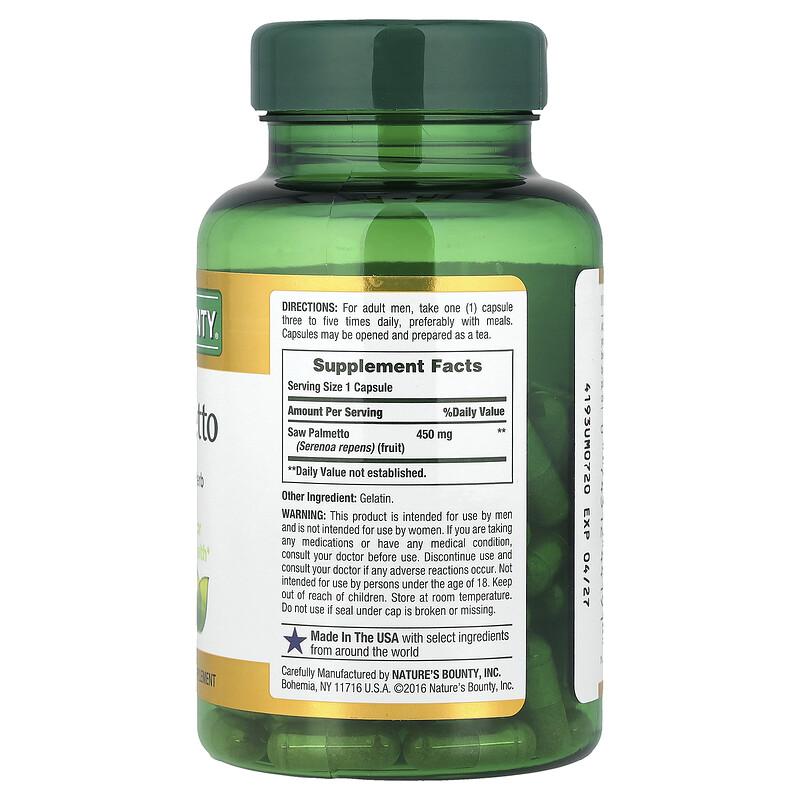 Serenoa Repens, 450 mg, 100 Capsule