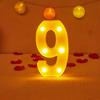 Alphabet Letter LED Lights Luminous Number Lamp Decor Battery Night Light for Home Wedding Birthday Christmas Party Decoration KTY
