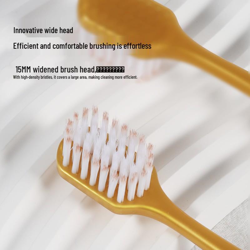 Sam's Club Adult Soft Bristle Toothbrush, Wide Head, 6-Pack, Gentle Tooth Protection