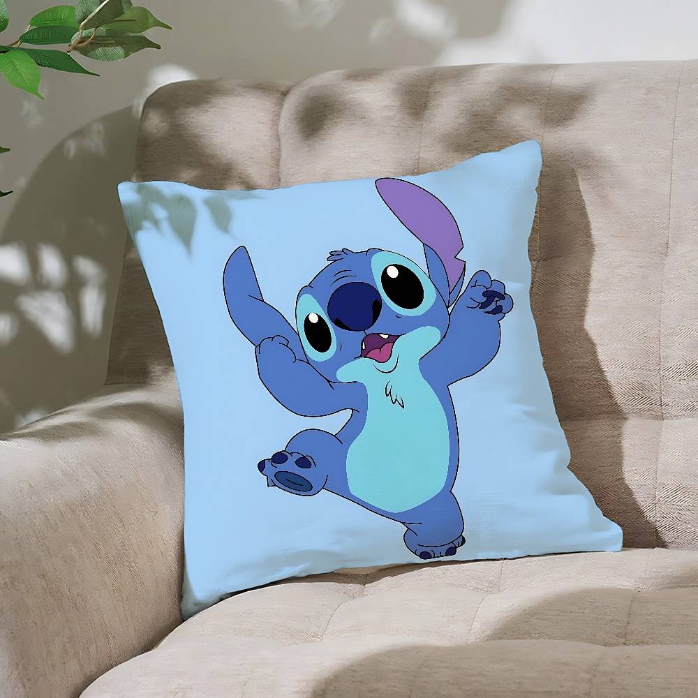 

Cute S-Stitch Pillow Case Cushion Cover Soft Cute Throw Pillow Case For Car Sofa Pillowcase Polyester With Zipper 40cmx40cm