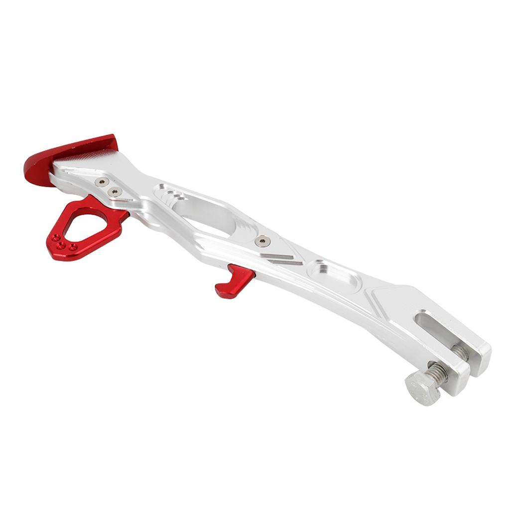 Motorcycle Aluminum Alloy Side Stand Tripod Frame Parking Feet Kickstand B05026(Red)