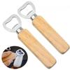 Alcoholic & Non-alcoholic Beverage Opener - Popular Beer Bottle Opener, Thickened Stainless Steel Wooden Handle