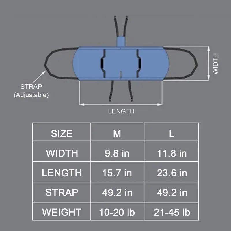 Dog Lift Harness Adjustable Dog Sling For Large Dogs Leg Support Dog Lift Harness For Old Disabled Joint Injuries Paralysis Dogs