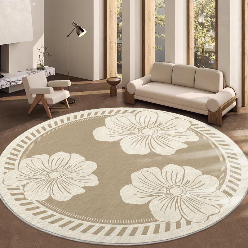 Circular Carpet Home Tea Table Mat Bedside Non Slip Foot Mat Study Chair Hanging Computer Chair Floor Mat