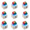 New CreativeKey Pendant  Siu Press-and-Squeeze Stress-Relief Keyboard Sound-Emitting and Light-Up Keychain Gift Anime