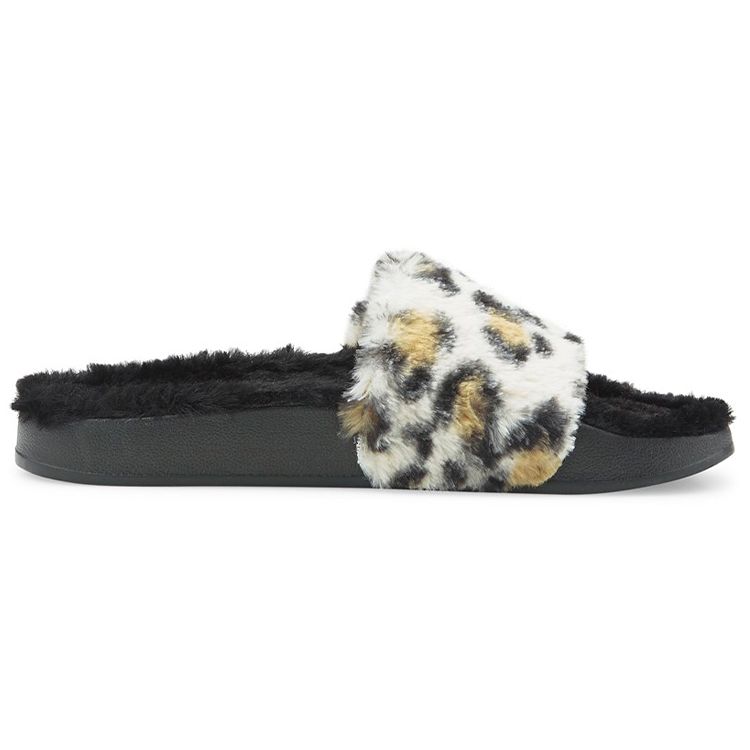 Puma Leadcat 2.0 Thick Sole Outdoor Leopard Print Slide Sandals Women Sandals White 385804-01