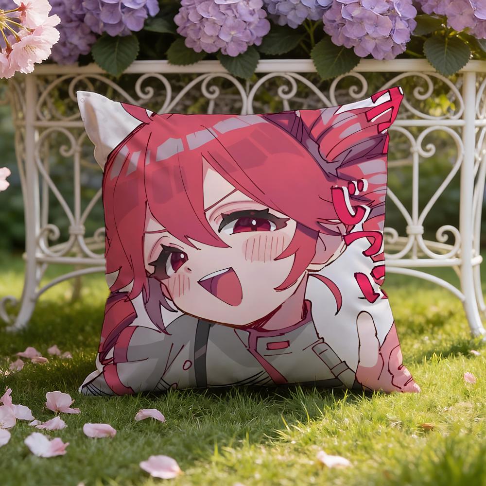 Anime K-Kasane T-Teto Cushion Cover Home & Car Dual-Scene Pillow Cover: Reversible for Premium Comfort