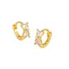 Bow Zircon Earrings, Earrings, Women's Niche High-end Design, Fashionable and Sweet Earrings.