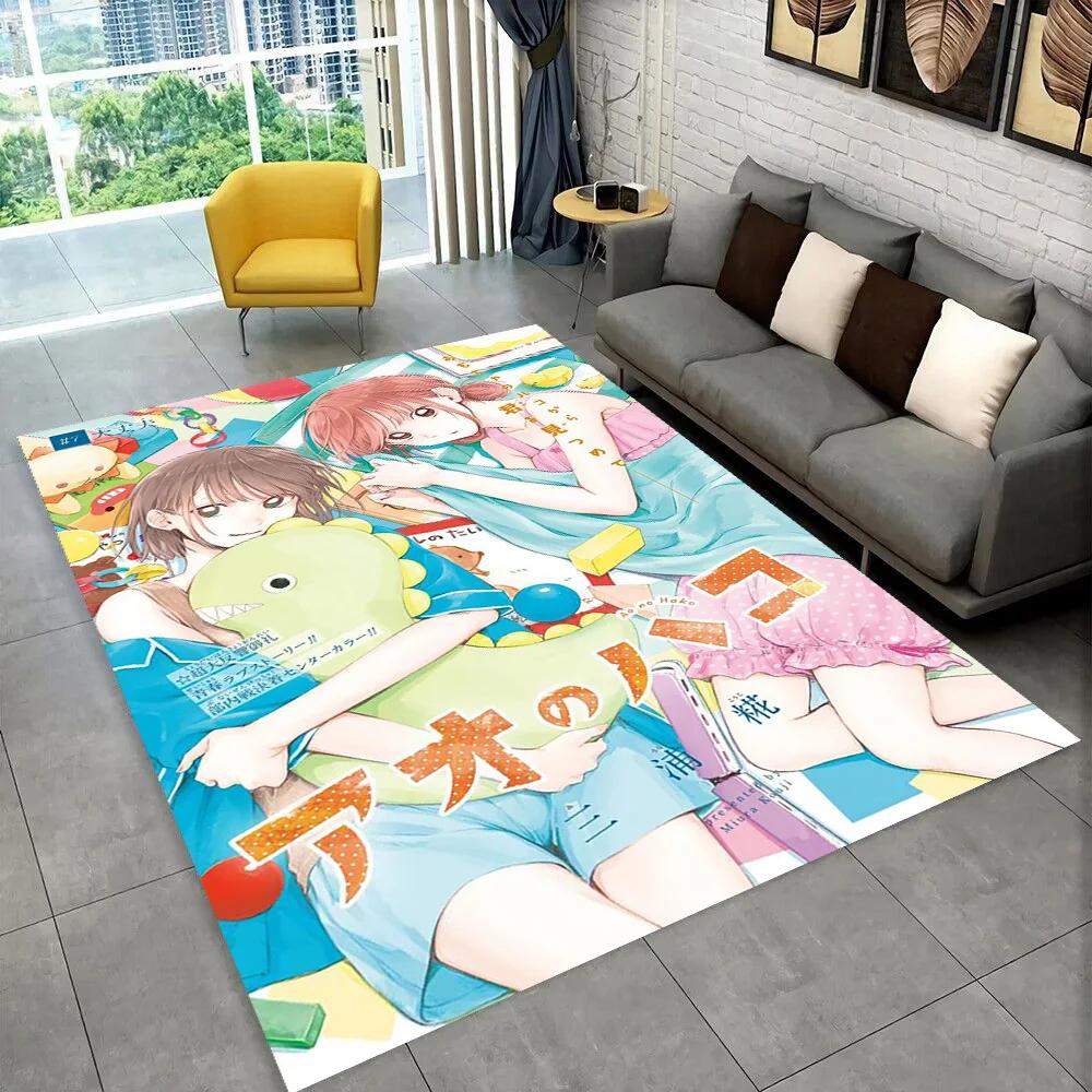Cartoon Blue Box Ao No Hako Love Anime Hina Carpet Rug for Home Living Room Bedroom Sofa Doormat Decor,kid Non-slip Floor Mat