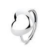 Copper Rings For Women Couple Minimalist Handmade Simple Big Heart Ring Fine Jewelry Gift Prevent Allergy