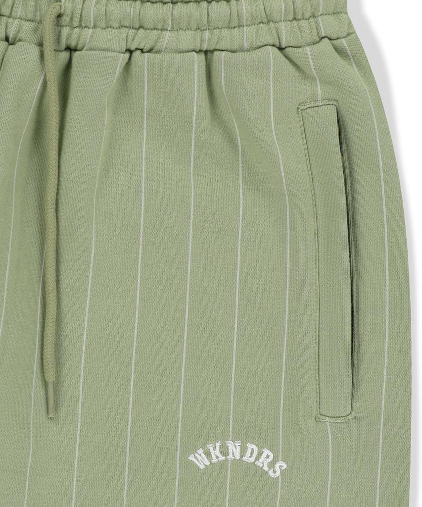 WKNDRS Striped Sweat Pants (Olive)