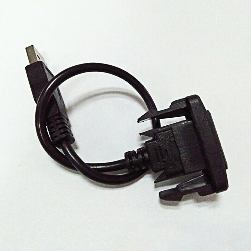 Extension Cable USB Adapter Black Car Center Console