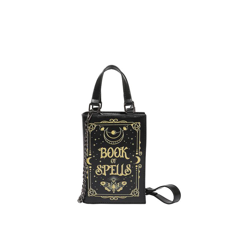 

2025 Halloween New Fashion PU Square Shoulder & Crossbody Bags Stylish Design Dark Series Creative Personality Women s Handbags