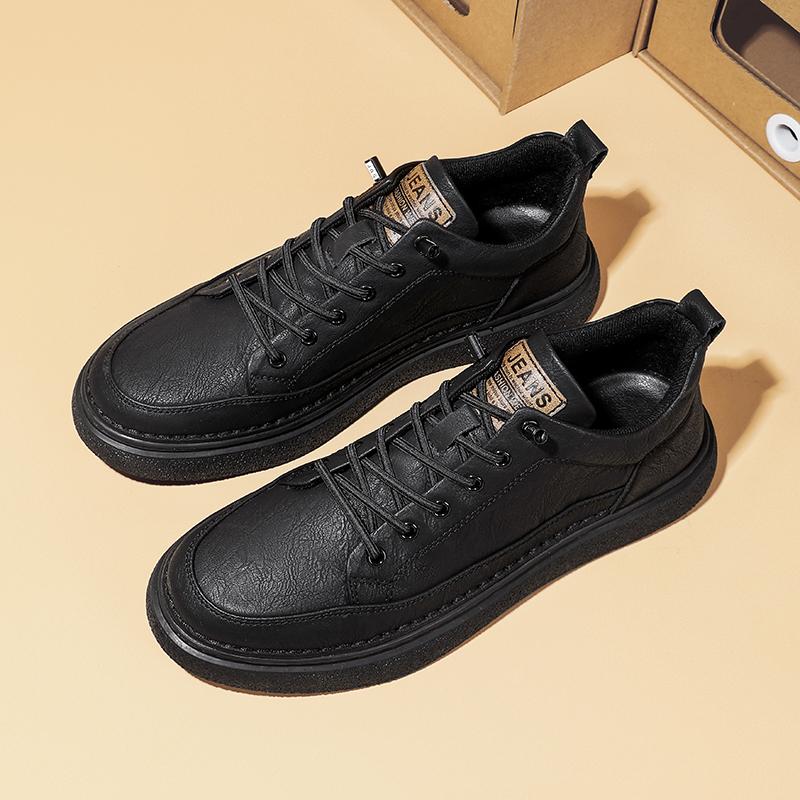 Brytyjski Styl Casualowe Skórzane Buty Outdoor Antypoślizgowe Skateboarding Oksfordki Męskie Skóra Naturalna Płaskie Buty do Jazdy Wysokiej Jakości