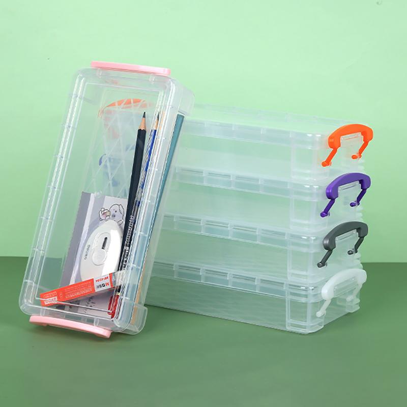 Kawaii Průhledný Penál Multifunkční Dětský Penál Kancelářský Školní Velkokapacitní Úložný Organizér