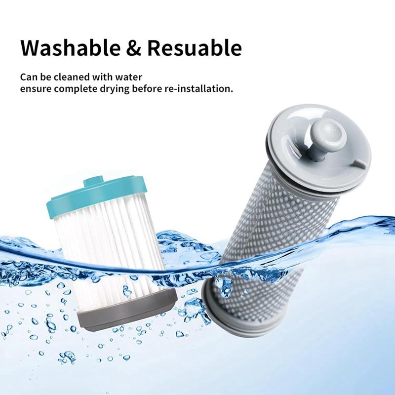 Staubsaugerfilter Ersatz für Tineco A10 Serie A11 Serie, PURE ONE S11, S11 Serie, 6 Vorfilter & 6 HEPA Filter