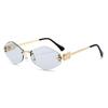 Geometric Square Sunglasses With Uv400 Protection For Casual Outdoor Wear