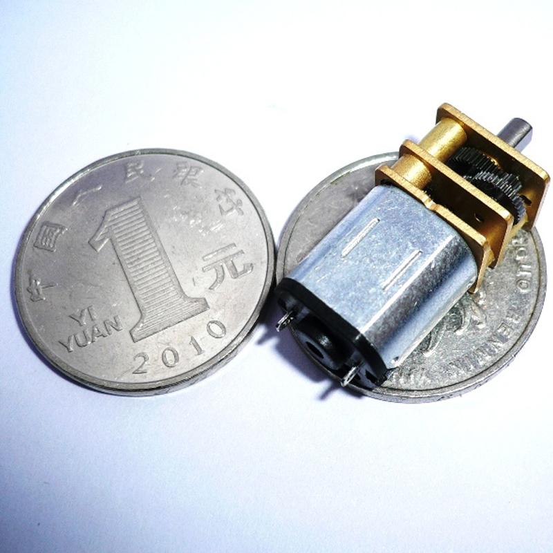 All-metal GM12-N10 micro DC gear motor coin size DC3.0V