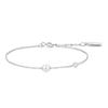 Ania Haie Silver Shell Pearl & Bezel Sparkle 925 Silver Bracelet B075-01H