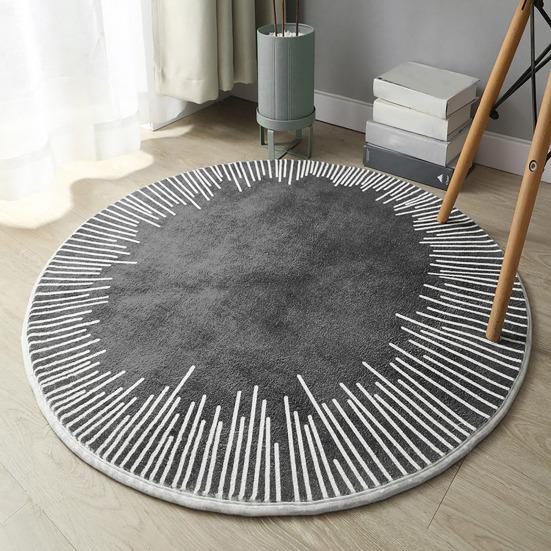 Boho Round Rugs - 2Ft Washable Non-Slip Small Round Area Rug Throw