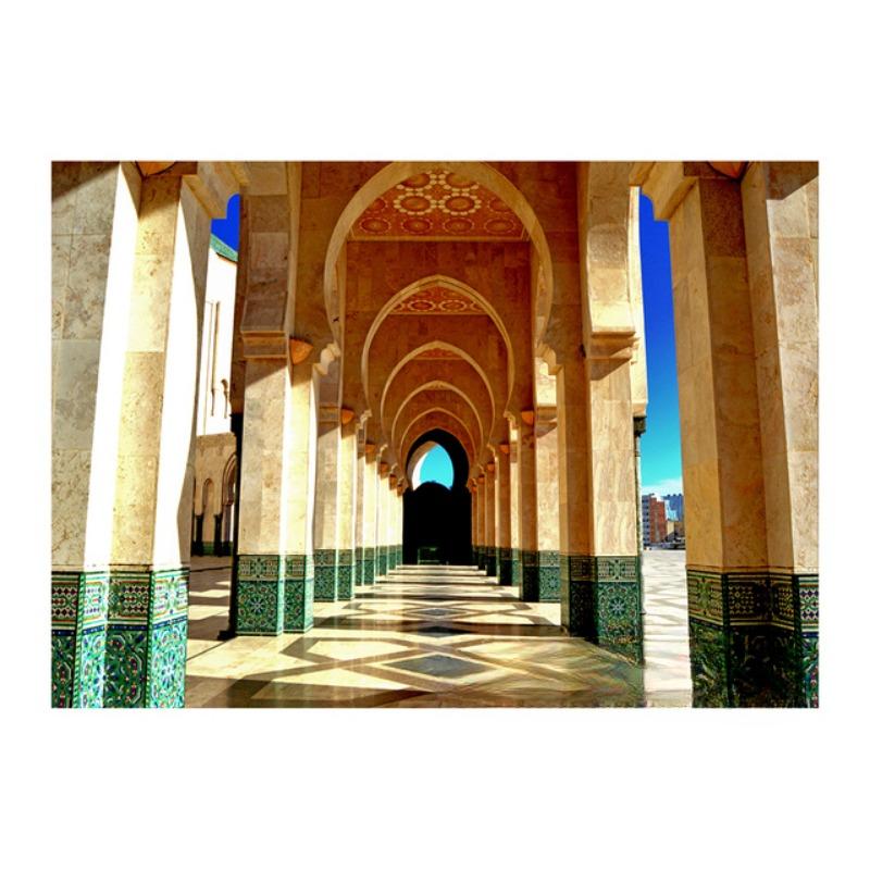 Retro Islamische Kalligraphie Allahu Akbar Kaaba Heiliger Ort Moschee Kunst Poster Leinwand Malerei Wand Druck Bilder Room Home Decor