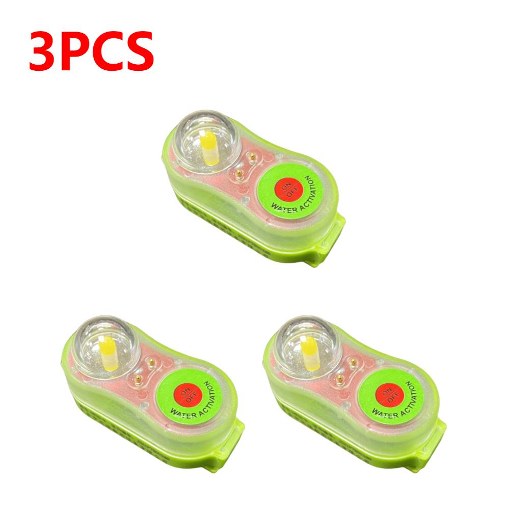 1-10pcs LED Lithium Life Jacket Lamp Conspicuous Attract Light Lamp Seawater Self-Lighting Light Life-saving For Life Vest