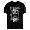 European Sizes Men'S Ice Nine Kill Gothic Heavy Metal T-Shirt - Tee with White Skull & Roman Numeral IX Graphic, Loose Fit Streetwear for Concerts,